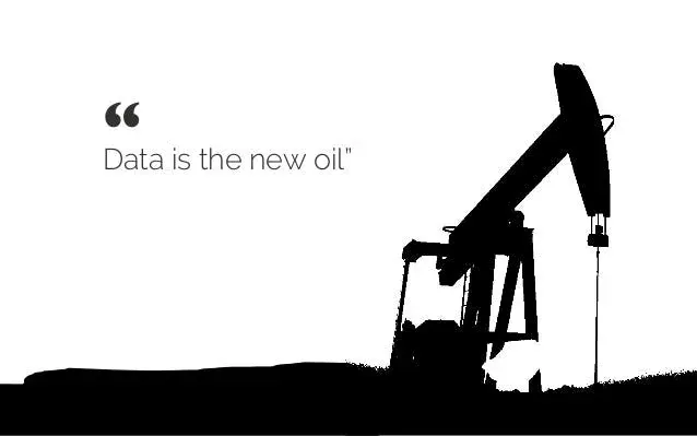 The slogan Data is the new oil